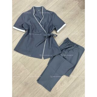 Đồng phục spa, đồng phục lễ tân spa chất cotton lạnh cao cấp, may theo mẫu