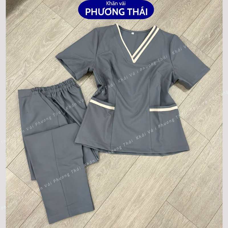 Đồng phục spa, áo đồng phục lễ tân cao cấp, đồng phục may theo mẫu 2025 Đồng phục spa, áo đồng phục lễ tân cao cấp, đồng phục may theo mẫu chất cotton lạnh