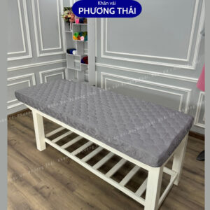 Ga bọc giường spa cotton trần bông cho giường spa, giường mi, phun xăm Ga bọc giường spa cotton trần bông cao cấp