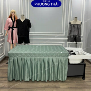 Ga giường gội đầu, ga gội 2in1 chất cotton trần bông