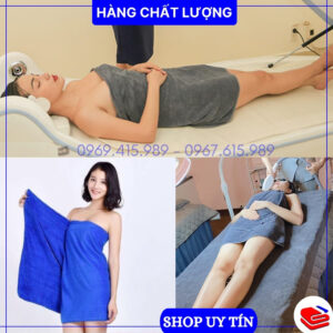 Khăn tắm spa, khăn body quấn người kt 70x140cm siêu thấm nước, mềm mịn Khăn tắm spa, khăn body quấn người kt 70x140cm siêu thấm nước