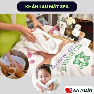 Khăn lau mặt spa siêu mềm mịn, thấm nước tốt, màu trắng