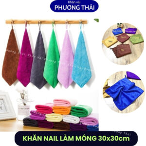 Khăn làm nail, khăn làm móng siêu mềm mại hình vuông, kích thước 30*30cm Khăn làm nail, khăn làm móng siêu mềm mại hình vuông, kt 30*30cm