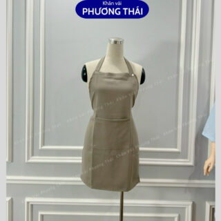 Tạp dề spa, tạp dề tiệm nails mi, phun xăm, thẩm mỹ