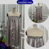 Váy quây spa có CÚC LƯNG, váy quây massage phi lụa cao cấp, mát mịn