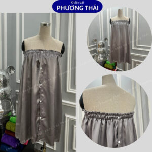 Váy quây spa có CÚC LƯNG, váy quây massage phi lụa cao cấp, mát mịn