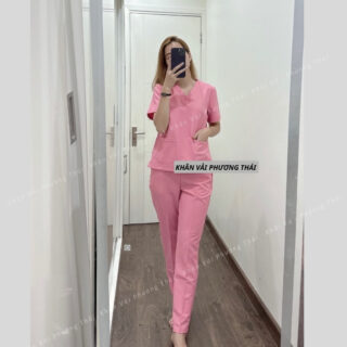 Đồng phục spa, bộ scrubs bác sĩ, đồng phục nhân viên chất cotton lạnh LOẠI 1 đủ size, có sẵn