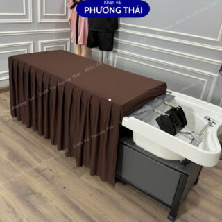 Ga giường gội đầu, ga gội 2in1 vải thun đẹp, dày, co giãn tốt - đủ màu