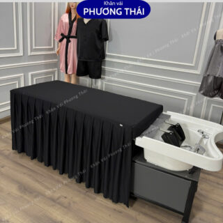 Ga giường gội đầu, ga gội 2in1 vải thun đẹp, dày, co giãn tốt - đủ màu
