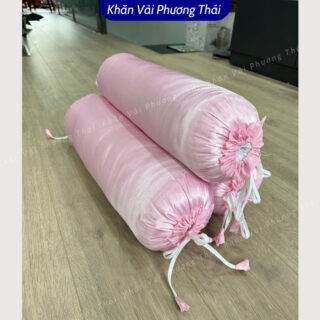 Gối kê chân spa, gối ôm spa lụa cao cấp dài 70cm