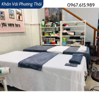 Khăn trải spa CỠ LỚN, hàng loại 1, dày dặn mềm mịn, thấm tốt