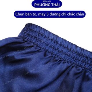 Quần đùi lụa massage xông hơi nam nữ freesize dưới 68kg