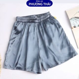 Quần đùi lụa massage xông hơi nam nữ freesize dưới 68kg