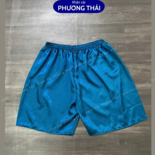 Quần đùi lụa massage xông hơi nam nữ freesize dưới 68kg