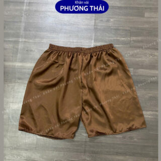 Quần đùi lụa massage xông hơi nam nữ freesize dưới 68kg
