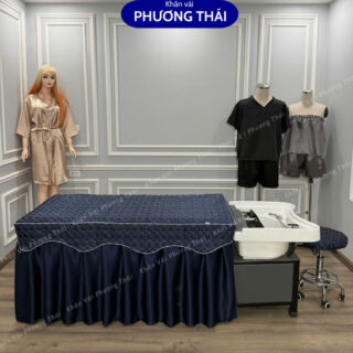 Ga giường gội đầu, ga gội 2in1 chất phi lụa trần bông cao cấp