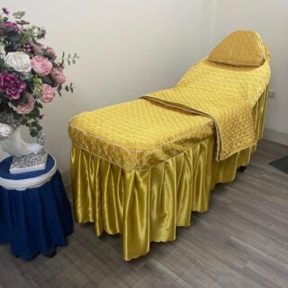 Ga giường tiêm filler, ga giường phun xăm phi lụa trần bông cao cấp Ga giường tiêm filler, ga giường phun xăm phi lụa trần bông cao cấp