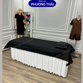 Tấm phủ giường spa lụa cao cấp, tấm trải giường, drap giường spa, giường mi, phun xăm KT 110*220cm