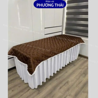 Tấm phủ giường spa lụa cao cấp, tấm trải giường, drap giường spa, giường mi, phun xăm KT 110*220cm
