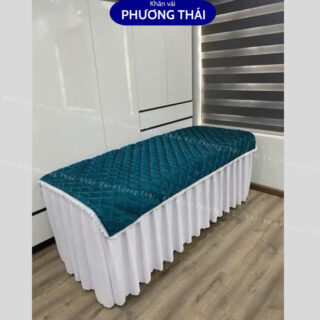Tấm phủ giường spa lụa cao cấp, tấm trải giường, drap giường spa, giường mi, phun xăm KT 110*220cm