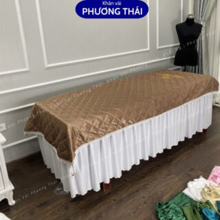 Tấm phủ giường spa lụa cao cấp, tấm trải giường, drap giường spa, giường mi, phun xăm KT 110*220cm