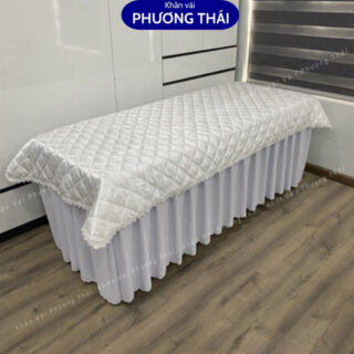 Tấm phủ giường spa lụa cao cấp, tấm trải giường, drap giường spa, giường mi, phun xăm KT 110*220cm