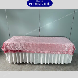 Tấm phủ nhung cao cấp cho spa, tấm phủ giường nối mi, phun xăm