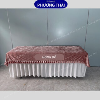Tấm phủ nhung cao cấp cho spa, tấm phủ giường nối mi, phun xăm