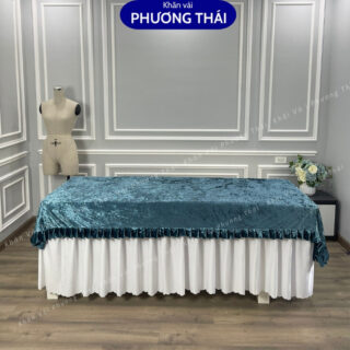 Tấm phủ nhung cao cấp cho spa, tấm phủ giường nối mi, phun xăm