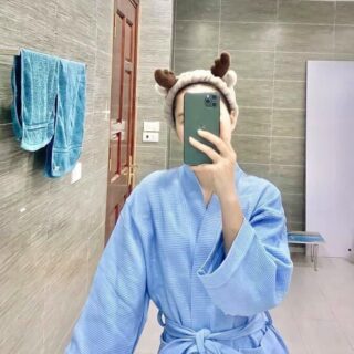 Áo choàng tắm cao cấp 100% cotton, thấm hút nước tốt Áo choàng tắm cao cấp 100% cotton, thấm hút nước tốt