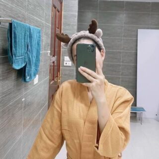 Áo choàng tắm cao cấp 100% cotton, thấm hút nước tốt Áo choàng tắm cao cấp 100% cotton, thấm hút nước tốt