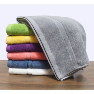 Khăn tắm cotton tự nhiên an toàn cho da, mềm mại thấm hút nước tốt, kt 60x120cm