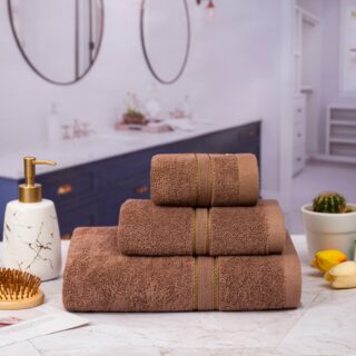 Khăn tắm cotton tự nhiên an toàn cho da, mềm mại thấm hút nước tốt, kt 60x120cm
