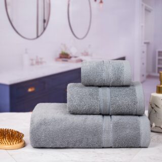 Khăn tắm cotton tự nhiên an toàn cho da, mềm mại thấm hút nước tốt, kt 60x120cm